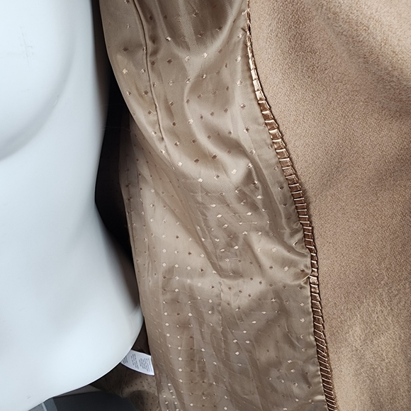 Jacob Wool Car Coat Tailored Single Breasted Camel Size XS - Picture 11 of 15